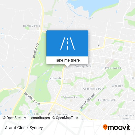 Ararat Close map