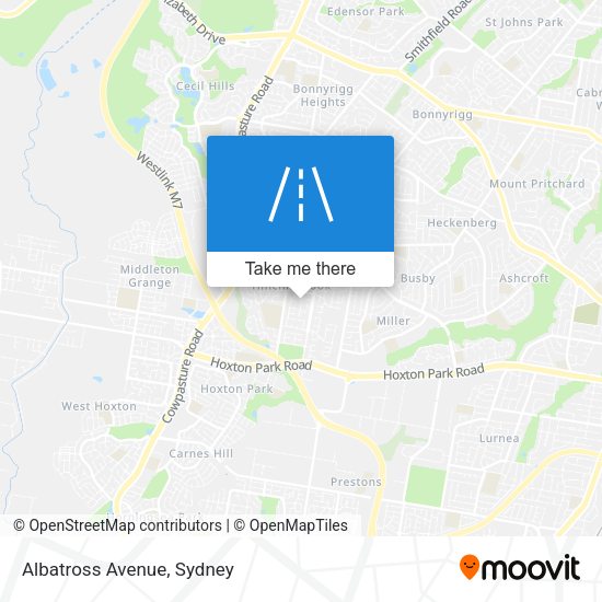 Albatross Avenue map