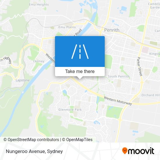 Nungeroo Avenue map
