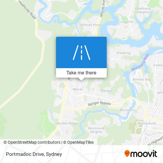 Mapa Portmadoc Drive