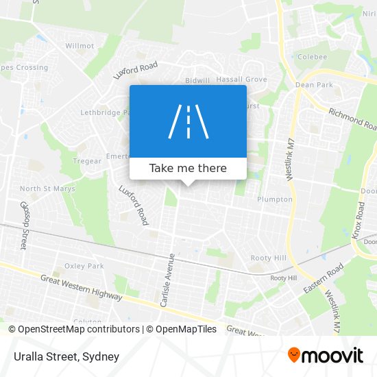 Uralla Street map