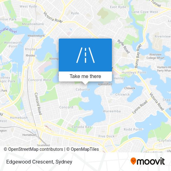 Edgewood Crescent map