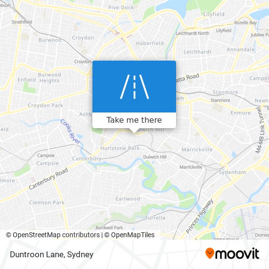 Duntroon Lane map