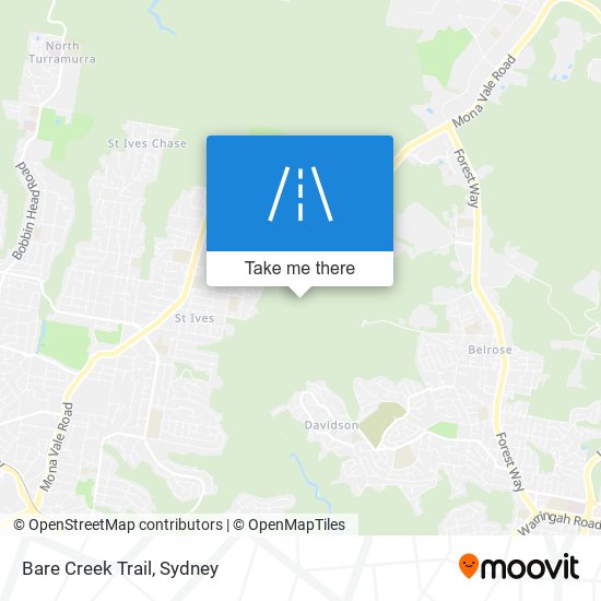 Bare Creek Trail map