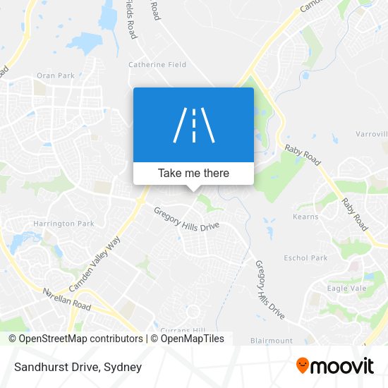 Sandhurst Drive map