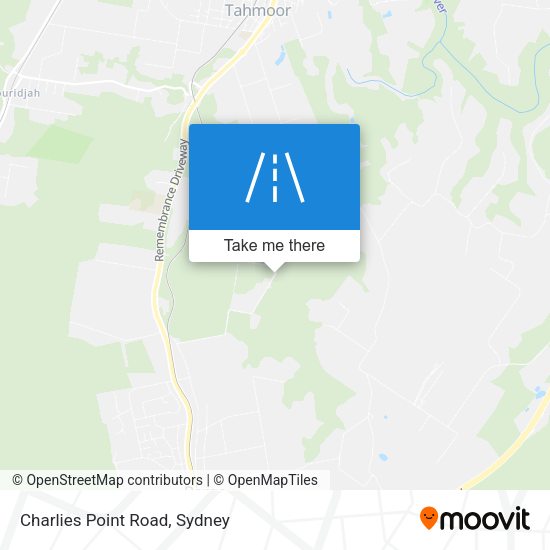 Charlies Point Road map