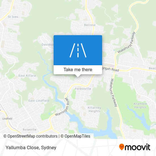 Yallumba Close map