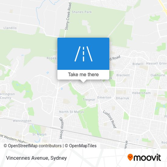 Vincennes Avenue map