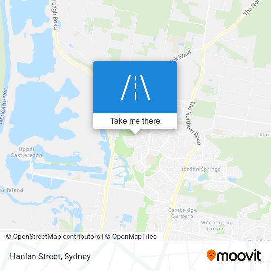Hanlan Street map