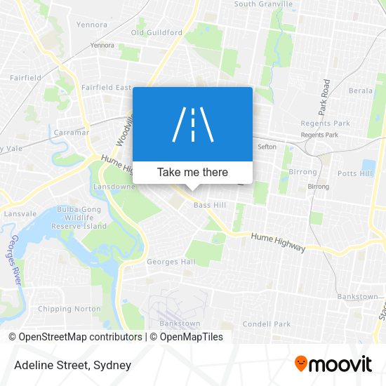 Adeline Street map