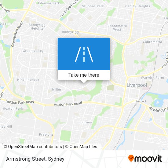 Armstrong Street map
