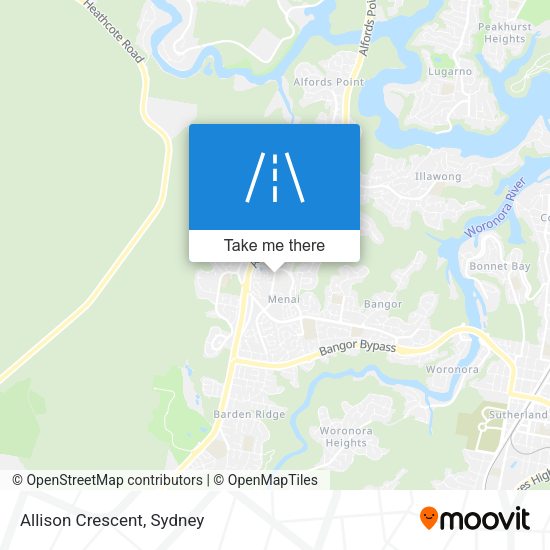 Allison Crescent map
