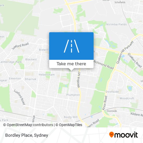 Bordley Place map