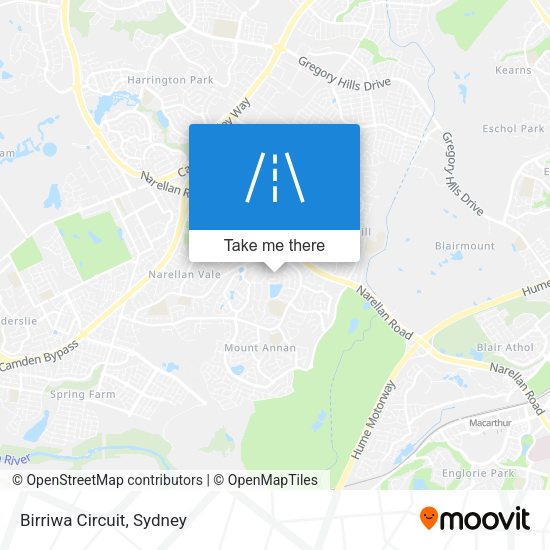 Birriwa Circuit map