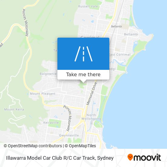 Illawarra Model Car Club R / C Car Track map