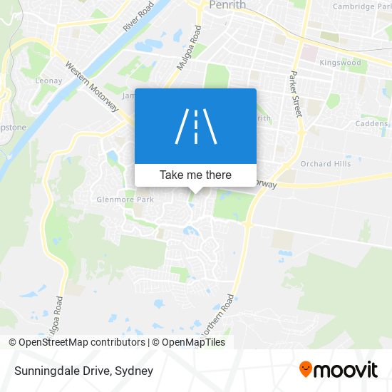 Mapa Sunningdale Drive