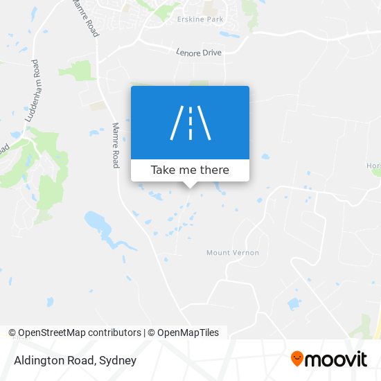 Mapa Aldington Road