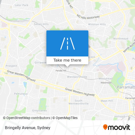 Bringelly Avenue map