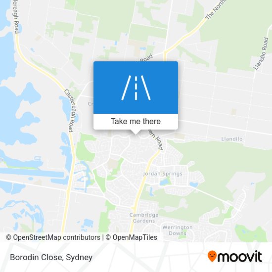 Borodin Close map