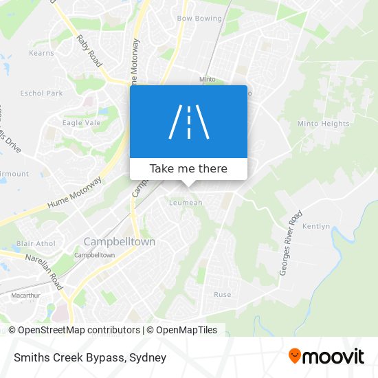 Smiths Creek Bypass map