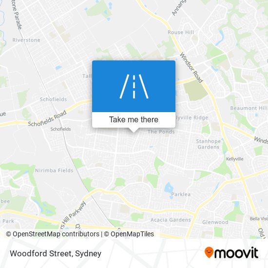 Mapa Woodford Street