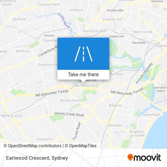 Earlwood Crescent map