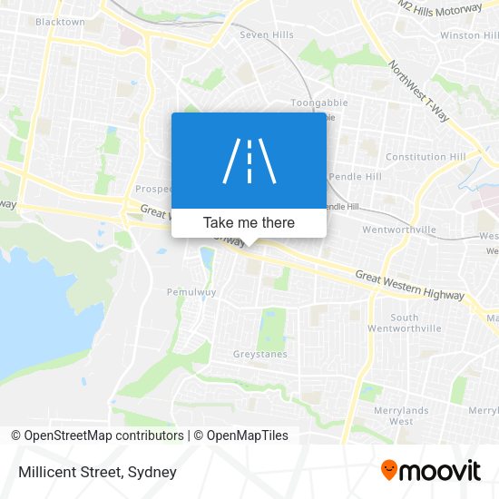 Millicent Street map