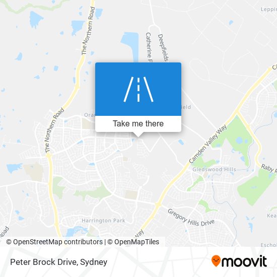 Peter Brock Drive map