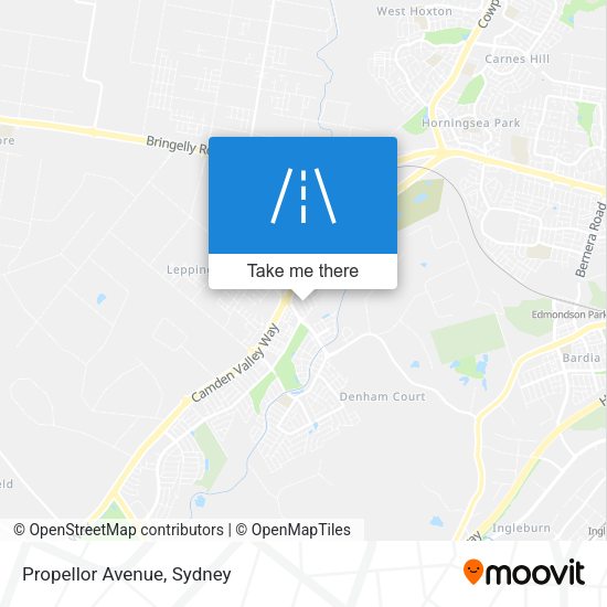 Propellor Avenue map