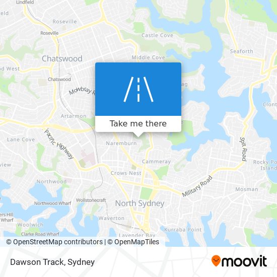 Dawson Track map