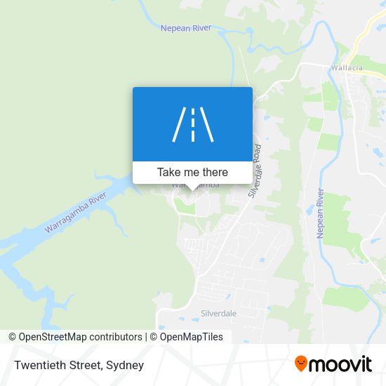Twentieth Street map