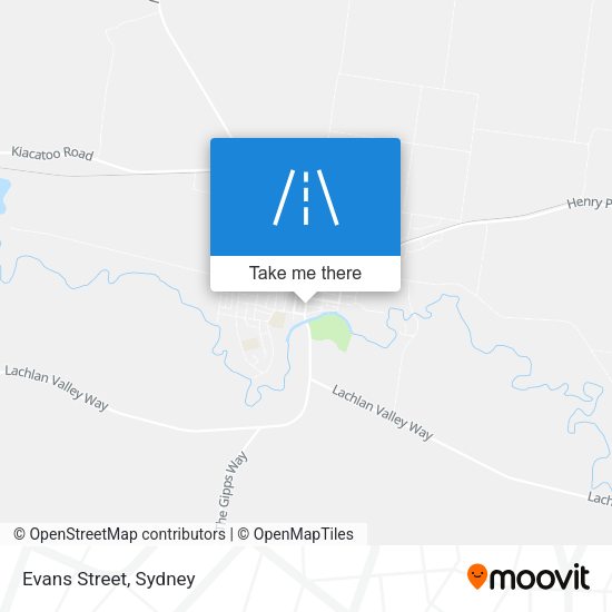 Evans Street map