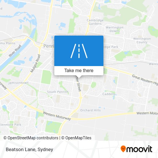 Beatson Lane map