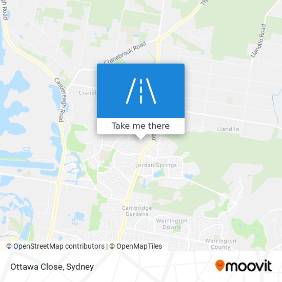Mapa Ottawa Close