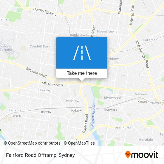 Fairford Road Offramp map