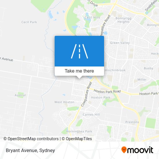 Bryant Avenue map