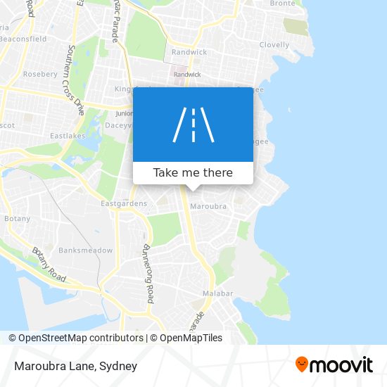 Mapa Maroubra Lane