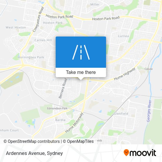 Ardennes Avenue map