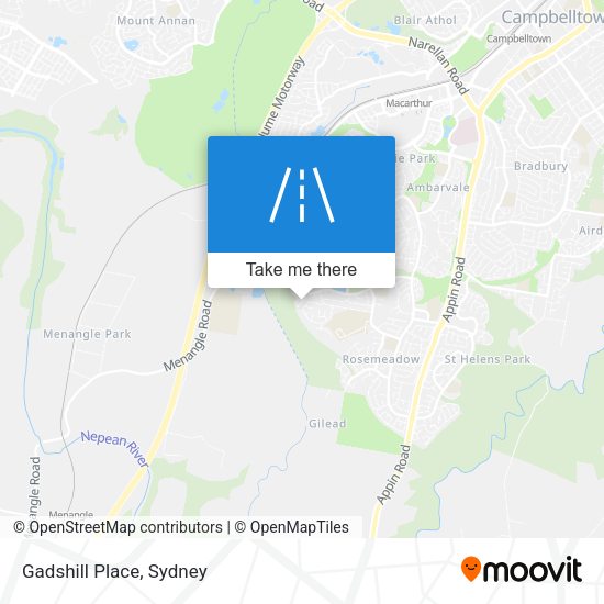 Gadshill Place map