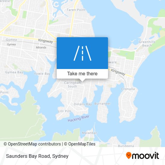 Saunders Bay Road map