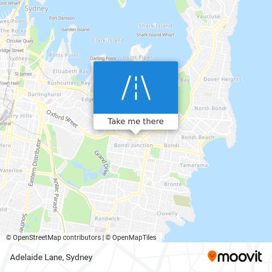 Mapa Adelaide Lane