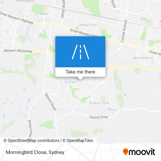 Morningbird Close map