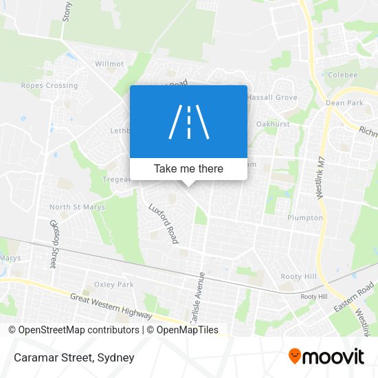 Caramar Street map