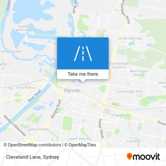 Cleveland Lane map