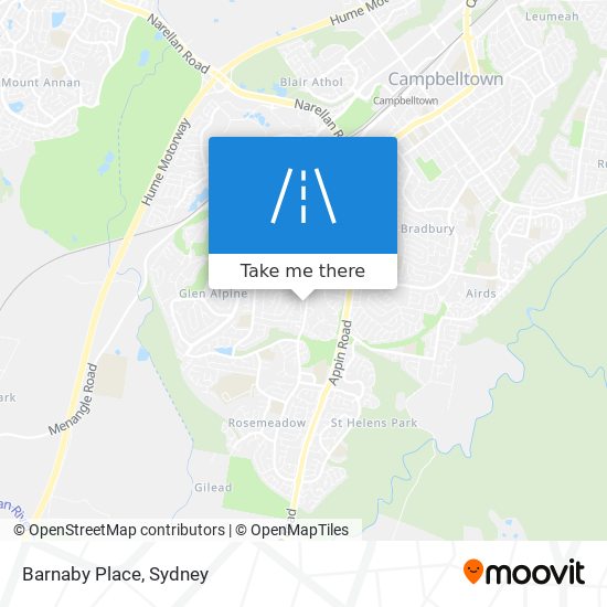 Mapa Barnaby Place