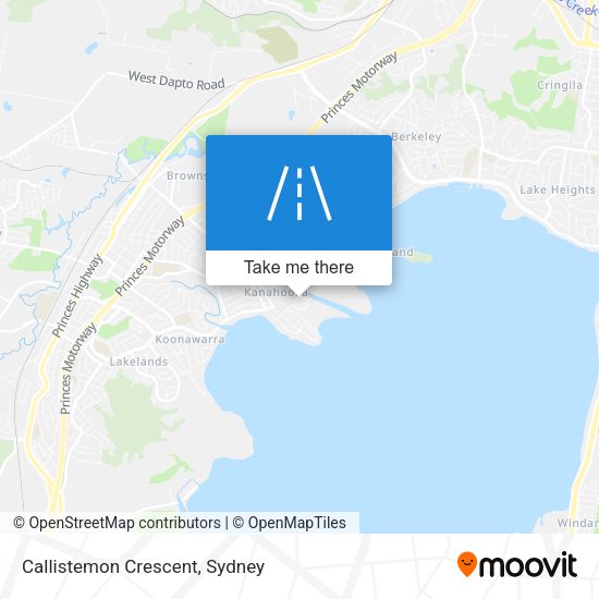 Callistemon Crescent map