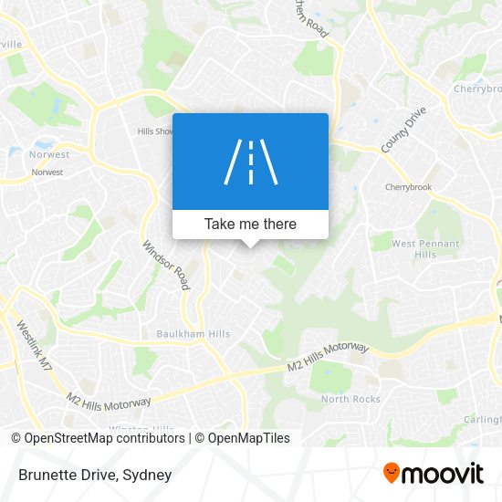 Brunette Drive map