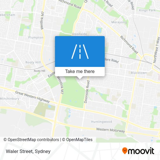 Waler Street map