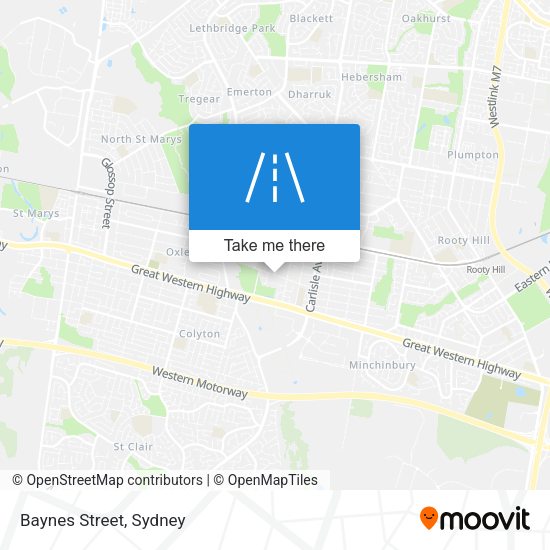 Baynes Street map