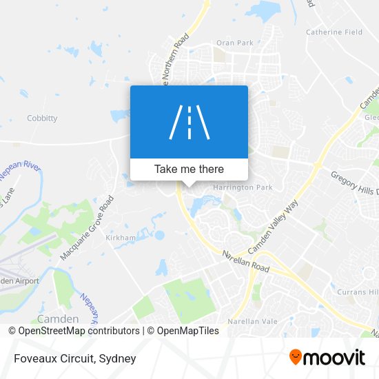 Foveaux Circuit map